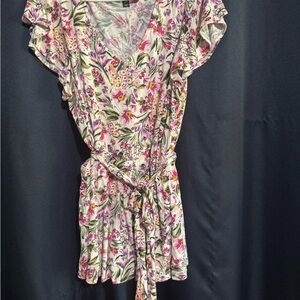 Lane Bryant Multicolor Floral Blouse